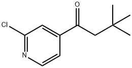 1-(2-氯吡啶-4-基)-3,3-二甲基丁-1-酮 结构式