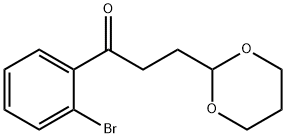 2'-BROMO-3-(1,3-DIOXAN-2-YL)PROPIOPHENONE 结构式