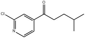 1-(2-CHLORO-PYRIDIN-4-YL)-4-METHYL-PENTAN-1-ONE 结构式