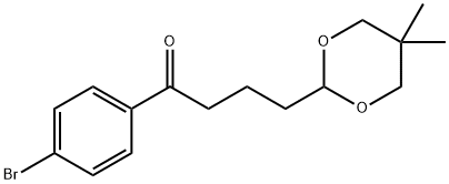 4'-BROMO-4-(5,5-DIMETHYL-1,3-DIOXAN-2-YL)BUTYROPHENONE 结构式