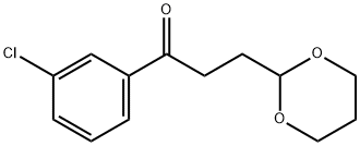 3'-CHLORO-3-(1,3-DIOXAN-2-YL)PROPIOPHENONE 结构式