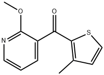 2-METHOXY-3-(3-METHYL-2-THENOYL)PYRIDINE 结构式