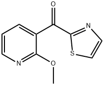 (2-甲氧基吡啶-3-基)(噻唑-2-基)甲酮 结构式