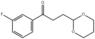 3-(1,3-DIOXAN-2-YL)-3'-FLUOROPROPIOPHENONE 结构式