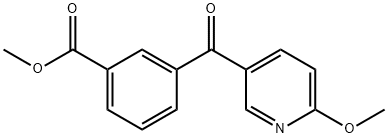 METHYL 3-(6-METHOXYNICOTINOYL)BENZOATE 结构式