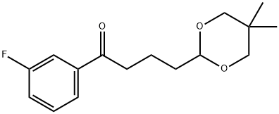 4-(5,5-DIMETHYL-1,3-DIOXAN-2-YL)-3'-FLUOROBUTYROPHENONE 结构式