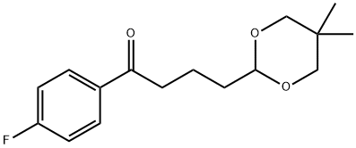 4-(5,5-DIMETHYL-1,3-DIOXAN-2-YL)-4'-FLUOROBUTYROPHENONE 结构式