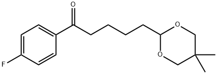 5-(5,5-DIMETHYL-1,3-DIOXAN-2-YL)-4'-FLUOROVALEROPHENONE 结构式