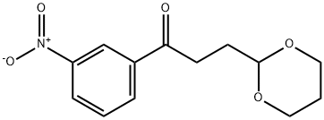 3-(1,3-二氧六环-2-基)-1-(3-硝基苯基)丙-1-酮 结构式