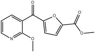 5-(2-甲氧基烟酰基)呋喃-2-羧酸甲酯 结构式