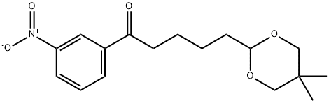 4-(5,5-DIMETHYL-1,3-DIOXAN-2-YL)-3'-NITROVALEROPHENONE 结构式