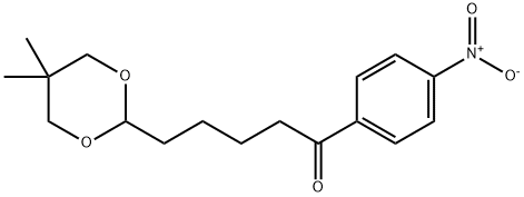 4-(5,5-DIMETHYL-1,3-DIOXAN-2-YL)-4'-NITROVALEROPHENONE 结构式