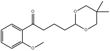 4-(5,5-二甲基-1,3-二氧六环-2-基)-1-(2-甲氧基苯基)丁-1-酮 结构式