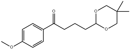 4-(5,5-DIMETHYL-1,3-DIOXAN-2-YL)-4'-METHOXYBUTYROPHENONE 结构式