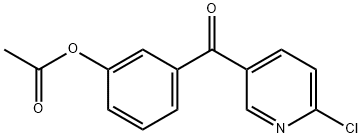 5-(3-ACETOXYBENZOYL)-2-CHLOROPYRIDINE 结构式