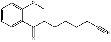 7-(2-METHOXYPHENYL)-7-OXOHEPTANENITRILE 结构式