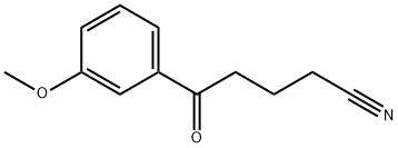 5-(3-甲氧基苯基)-5-氧代戊腈 结构式