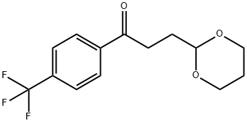 3-(1,3-DIOXAN-2-YL)-4'-TRIFLUOROMETHYLPROPIOPHENONE 结构式