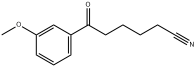 6-(3-METHOXYPHENYL)-6-OXOHEXANENITRILE 结构式