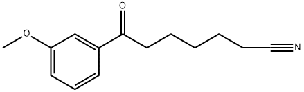 7-(3-METHOXYPHENYL)-7-OXOHEPTANENITRILE 结构式