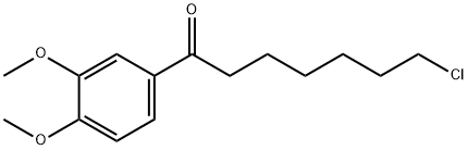 1-CHLORO-7-(3,4-DIMETHOXYPHENYL)-7-OXOHEPTANE 结构式