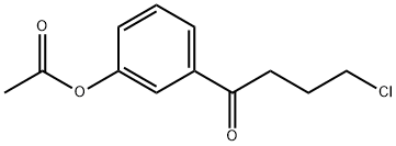 3'-ACETOXY-4-CHLOROBUTYROPHENONE 结构式