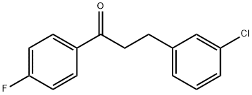 3-(3-CHLOROPHENYL)-4'-FLUOROPROPIOPHENONE 结构式