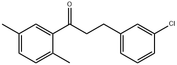 3-(3-CHLOROPHENYL)-2',5'-DIMETHYLPROPIOPHENONE 结构式