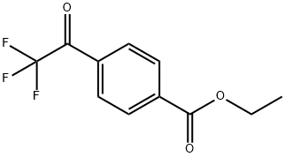 4-(2,2,2-三氟乙酰基)苯甲酸乙酯 结构式