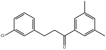 3-(3-CHLOROPHENYL)-3',5'-DIMETHYLPROPIOPHENONE 结构式