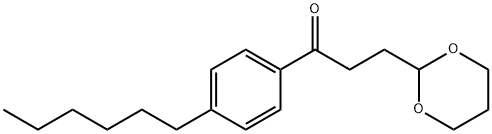 3-(1,3-DIOXAN-2-YL)-4'-HEXYLPROPIOPHENONE 结构式