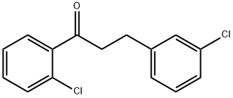 2'-CHLORO-3-(3-CHLOROPHENYL)PROPIOPHENONE 结构式