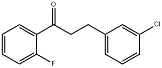 3-(3-CHLOROPHENYL)-2'-FLUOROPROPIOPHENONE 结构式