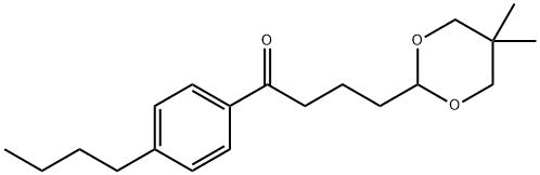 4'-N-BUTYL-4-(5,5-DIMETHYL-1,3-DIOXAN-2-YL)BUTYROPHENONE 结构式