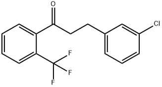 3-(3-CHLOROPHENYL)-2'-TRIFLUOROMETHYLPROPIOPHENONE 结构式