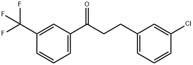 3-(3-CHLOROPHENYL)-3'-TRIFLUOROMETHYLPROPIOPHENONE 结构式