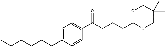 4-(5,5-DIMETHYL-1,3-DIOXAN-2-YL)-4'-HEXYLBUTYROPHENONE 结构式