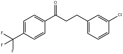 3-(3-CHLOROPHENYL)-4'-TRIFLUOROMETHYLPROPIOPHENONE 结构式