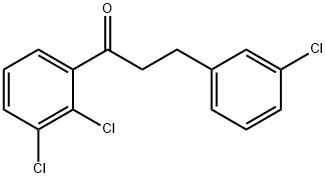 3-(3-CHLOROPHENYL)-2',3'-DICHLOROPROPIOPHENONE 结构式