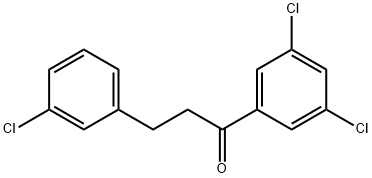 3-(3-CHLOROPHENYL)-3',5'-DICHLOROPROPIOPHENONE 结构式