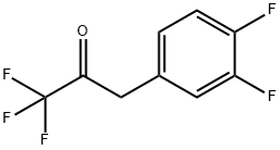 3-(3,4-二氟苯基)-1,1,1-三氟丙烷-2-酮 结构式