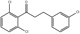 3-(3-CHLOROPHENYL)-2',6'-DICHLOROPROPIOPHENONE 结构式