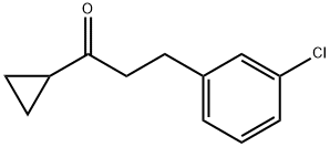 2-(3-CHLOROPHENYL)ETHYL CYCLOPROPYL KETONE 结构式