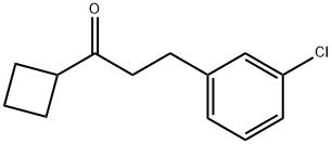 2-(3-CHLOROPHENYL)ETHYL CYCLOBUTYL KETONE 结构式