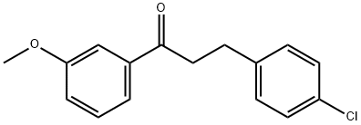 3-(4-CHLOROPHENYL)-3'-METHOXYPROPIOPHENONE 结构式