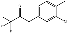 1-(3-CHLORO-4-METHYLPHENYL)-3,3,3-TRIFLUORO-2-PROPANONE 结构式