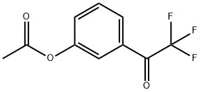 3'-乙酰氧基-2,2,2,- 三氟苯乙酮 结构式