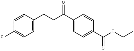 3-(4-CHLOROPHENYL)-4'-CARBOETHOXYPROPIOPHENONE 结构式