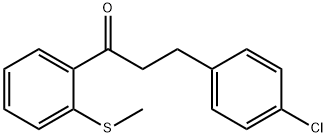 3-(4-CHLOROPHENYL)-2'-THIOMETHYLPROPIOPHENONE 结构式