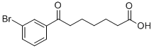 7-(3-BROMOPHENYL)-7-OXOHEPTANOIC ACID 结构式